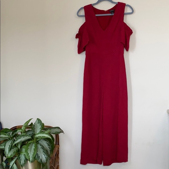 COPY - Red Stunning Chic Club Monaco red jumpsuit Christmas - Holiday parties f… - Picture 5 of 7